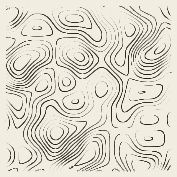 Ink Contour Map