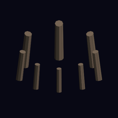 3D Fountain with Orbiting Camera